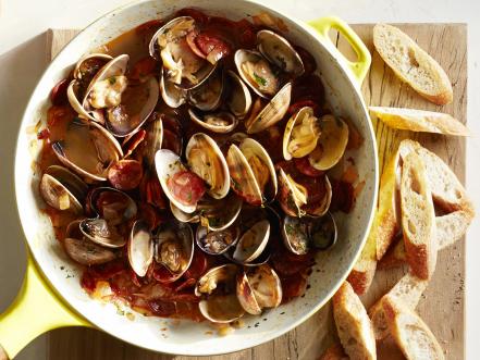 Clams with Chorizo Recipe | Jose Garces | Food Network