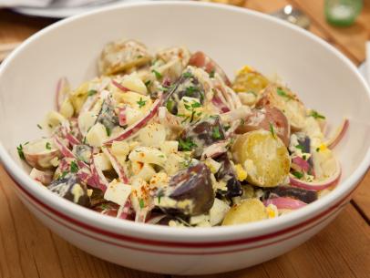 Potato & Pickle Salad, as seen on Cooking Channel's Dinner at Tiffani's, Season 1.