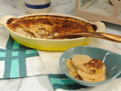 Potato Gratin with Porcini and Soy
