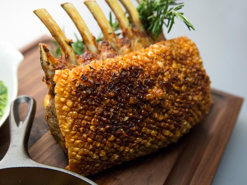 Roasted Rack Of Pork Recipe Tyler Florence Food Network