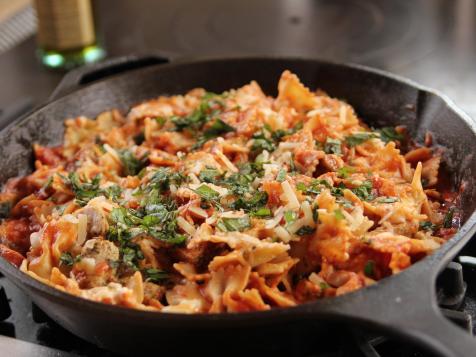 Skillet Chicken Lasagna