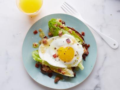Food Network Kitchen's Bacon and Egg Breakfast Caesar Salad, as seen on Food Network.