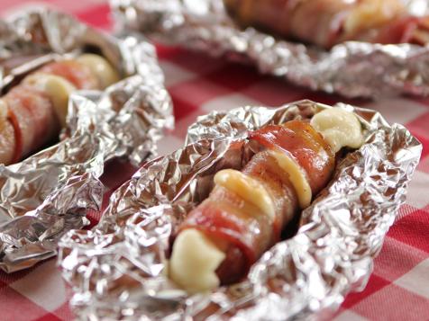 Cheesy Bacon Hot Dogs