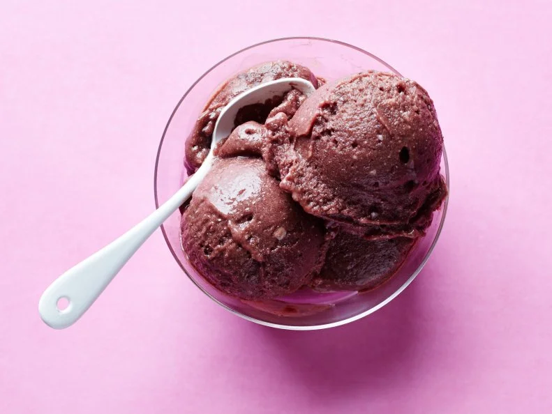 Food Network Kitchen's Acai Banana Sorbet, as seen on Food Network.