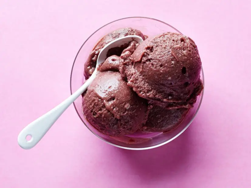 Food Network Kitchen's Acai Banana Sorbet, as seen on Food Network.