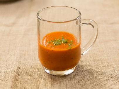 Food beauty of the Tomato Soup, as seen on Food Network’s Patricia Heaton Parties, Season 1.