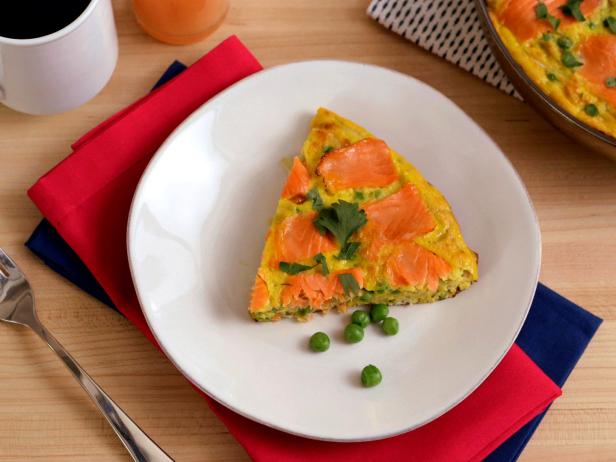 Smoked Salmon-Spring Pea Frittata image