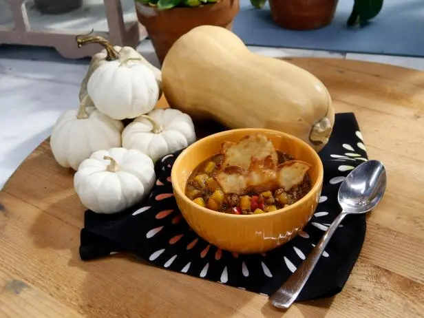 Beefy Butternut Squash Chili Recipe | Sunny Anderson | Food Network