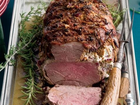 Boneless Leg of Lamb with Herbed Goat Cheese