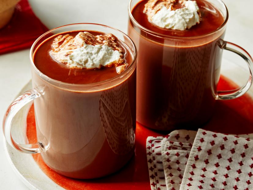 Bobby Flay's Red Velvet Hot Chocolate with Marshmallow Whipped Cream