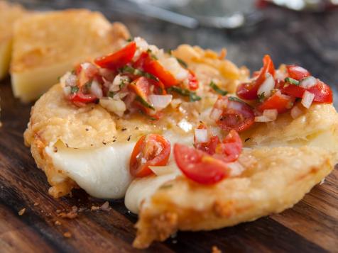 Fried Provolone with Italian Salsa