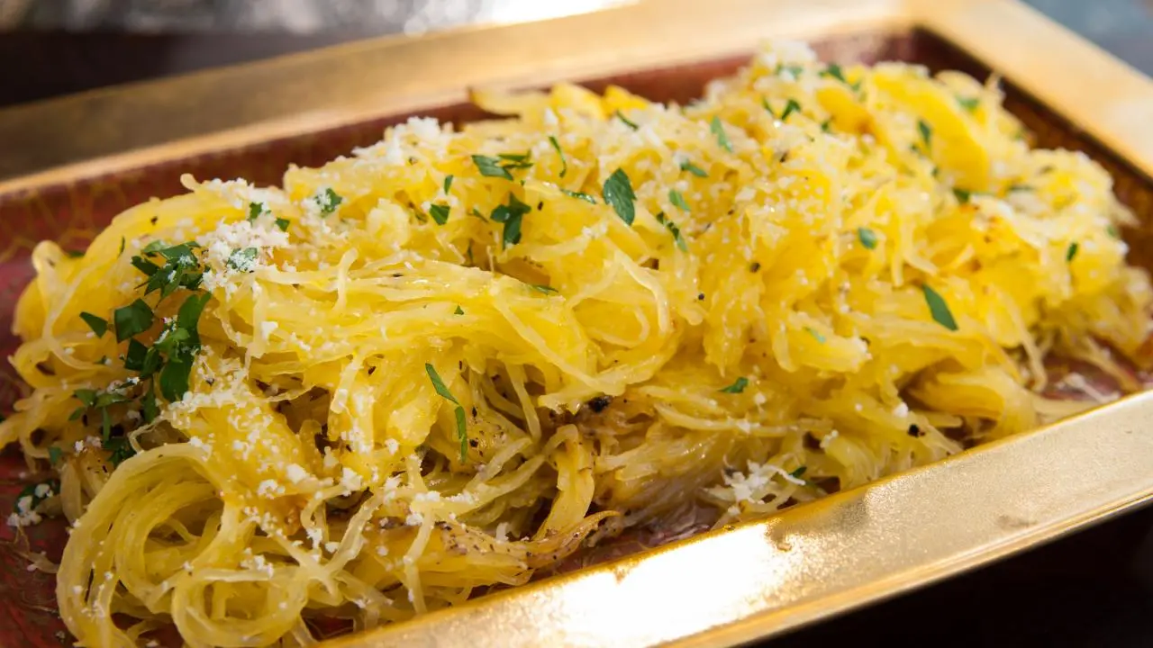 Roasted Spaghetti Squash with Parmigiano-Reggiano and Truffle Oil