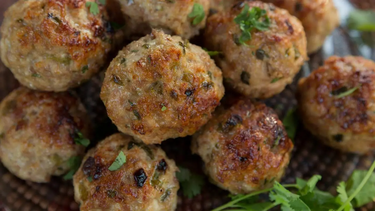 Turkey Meatballs with Fire-Roasted Green Chiles