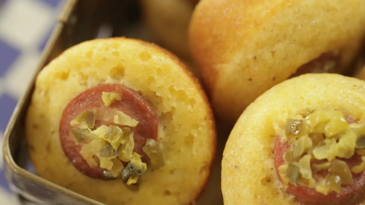 Corn Dog Muffin Bites