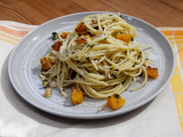Spaghetti Tossed with Butternut Squash and Sage Butter