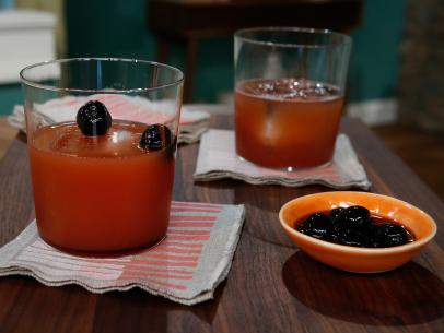 Geoffrey Zakarian's Peated Blood and Sand cocktail as seen on Food Network's The Kitchen, Season 7.
