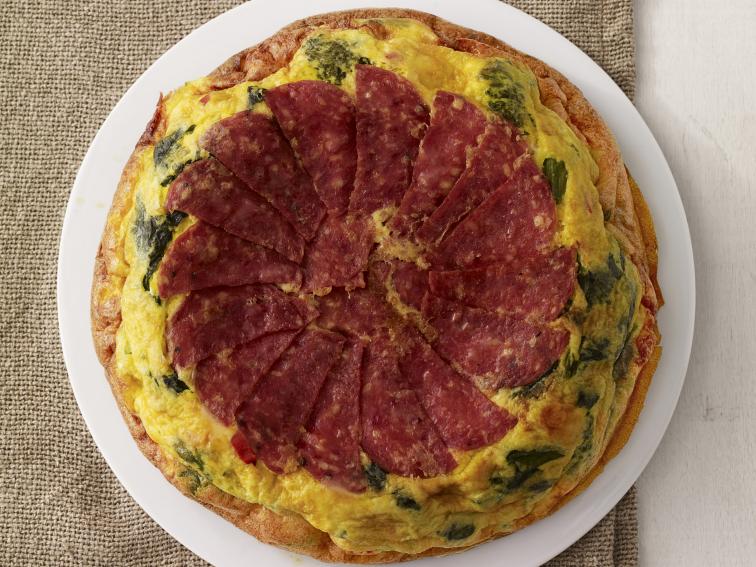 SalamiBroccoli Rabe Frittata Recipe Food Network Kitchen Food Network