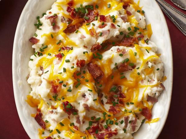 Bacon-and-Cheese Smashed Potatoes