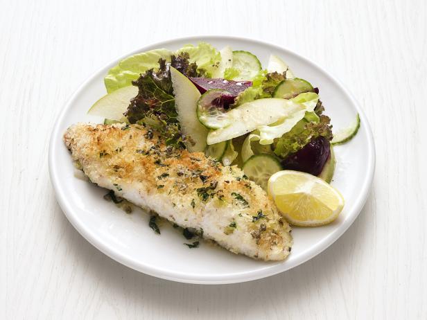 Baked Fish with Apple-Beet Salad image