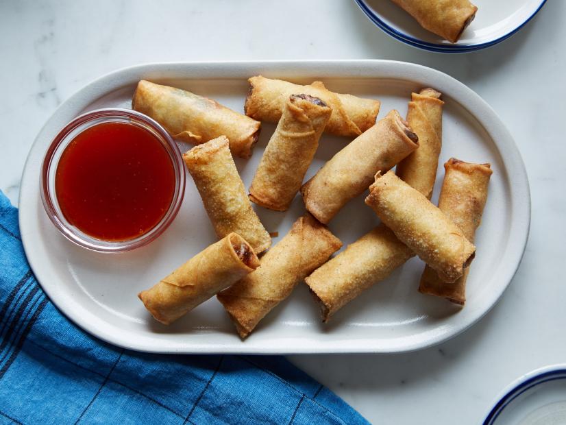 Food Network Kitchen's Shrimp Spring Rolls, as seen on Food Network.