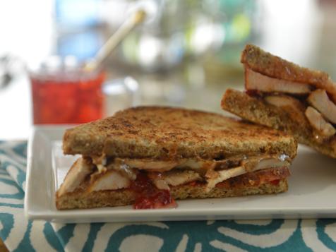 Blackened Chicken Sandwiches with Almond Butter and Red Pepper Jam