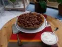 Marcela Valladolid's Mexican Chocolate Pecan Pie is seen on the set of Food Network's The Kitchen, Season 7.