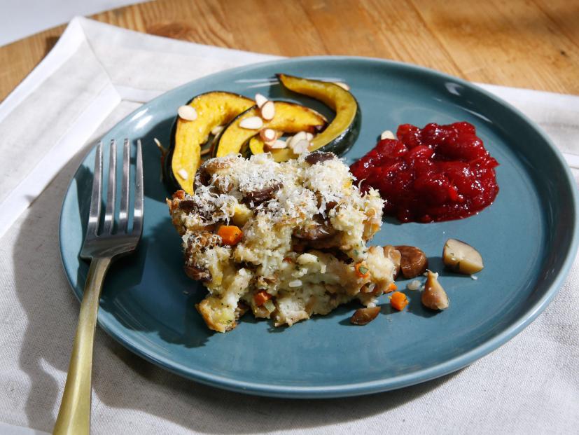 Lidia Bastianich's Chestnut Stuffing is seen on the set of Food Network's The Kitchen, Season 7.