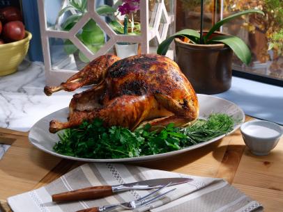 Katie Lee's Ranch Turkey is seen on the set of Food Network's The Kitchen, Season 7.