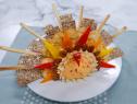 Katie Lee's turkey-shaped cheese ball edible decoration seen on the set of Food Network's The Kitchen, Season 7.