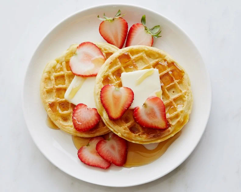 FNK HEARTSHAPED FOODS FOR VALENTINE’S DAY HEART SHAPED FOODS FOR VALENTINE’S DAY, Food Network Kitchen, Food Network, Eggs, Bacon, Pancakes, Shrimp, Cheese, Pepperoni, Pork Chops, Cinnamon, Strawberries, Rice Cereal