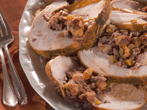 Rolled Turkey Breast with Nutty Fruit Stuffing