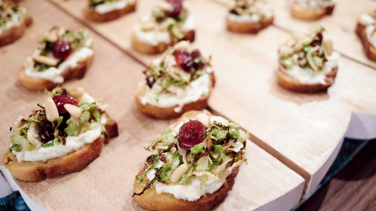 Brussels Sprout Crostini