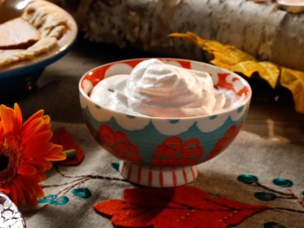 Cinnamon-Buttermilk Whipped Cream Recipe | Valerie Bertinelli | Food Network