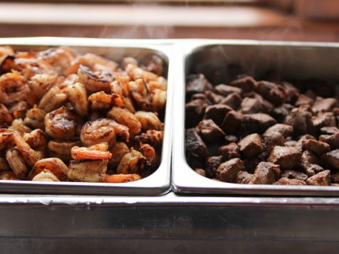 Steak and Shrimp Taco Bar