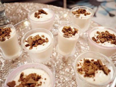 Detail of the Orange Mousse with Ginger Snap Crumble, as seen on Food Network’s Giada’s Holiday Handbook, Season 1.