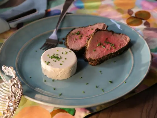 Peppered Beef Tenderloin Recipe | Valerie Bertinelli | Food Network