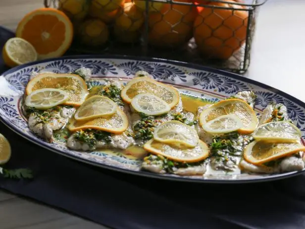 Baked Branzino with Citrus Gremolata Recipe | Valerie Bertinelli | Food Network