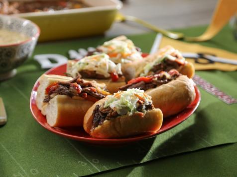 Italian Slow Cooker Beef Sandwiches with Giardiniera Aioli