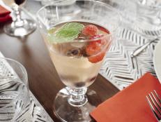 "The spritz is for grown-ups, and kids drink pink lemonade with club soda so they can have something sparkling, too."