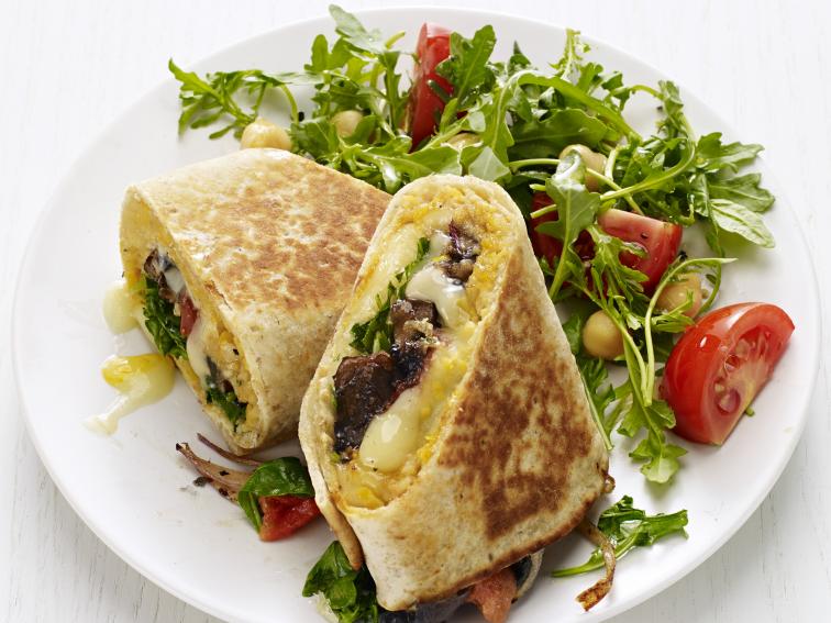 PortobelloChickpea Wraps Recipe Food Network Kitchen Food Network