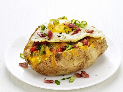 Spinach-Bacon Stuffed Potatoes