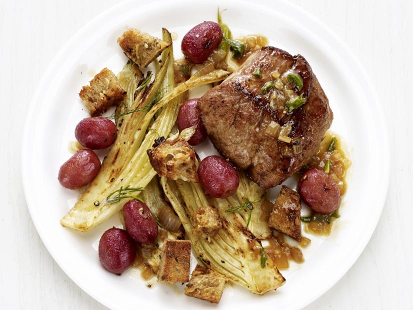 Tuscan Pork with Fennel and Grapes Recipe | Food Network Kitchen | Food ...