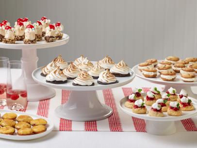 Food Network Kitchen’s Tiny Banana Splits, Teeny Tiny Chocolate Cream Pie, Tiny Crème Brulees, Tiny Ice Cream Sandwiches, Tiny Strawberry Shortcakes from Teeny, Tiny Desserts for KIDS CAN BAKE/KIDS CAN MAKE/EASTER, as seen on Food Network.