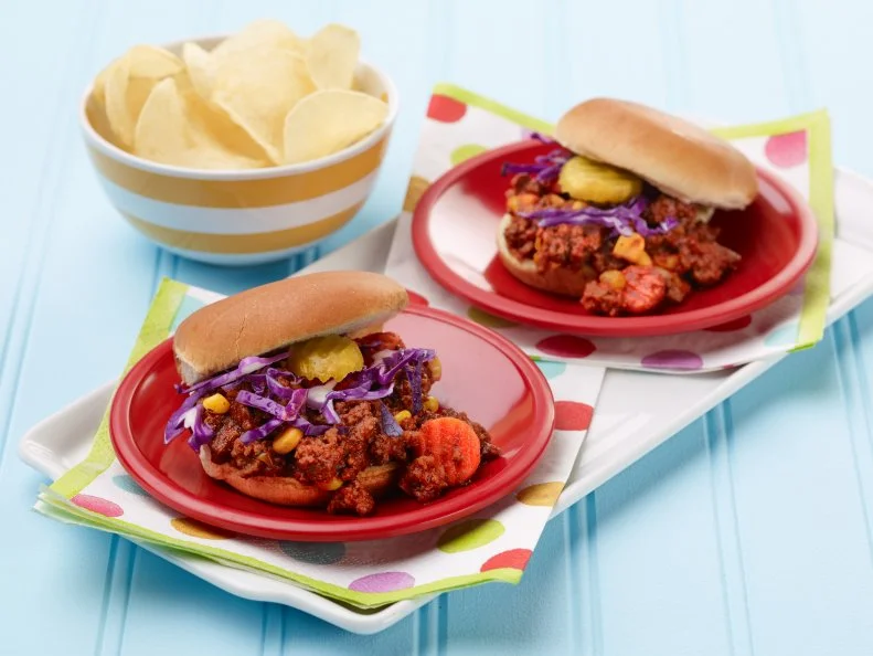 Food Network Kitchen’s Sloppy Joe Sliders from Kids Can Make for KIDS CAN BAKE/KIDS CAN MAKE/EASTER, as seen on Food Network