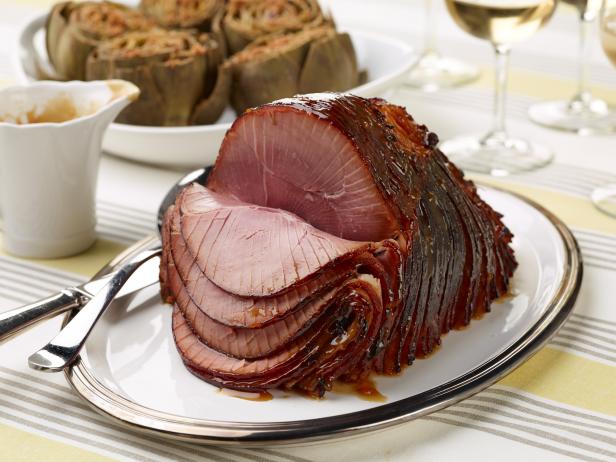 Food Network Kitchen’s Slow Cooker Ham with Apricot Dijon Mustard Glaze from Slow-Cooker Recipes for Easter for KIDS CAN BAKE/KIDS CAN MAKE/EASTER, as seen on Food Network.