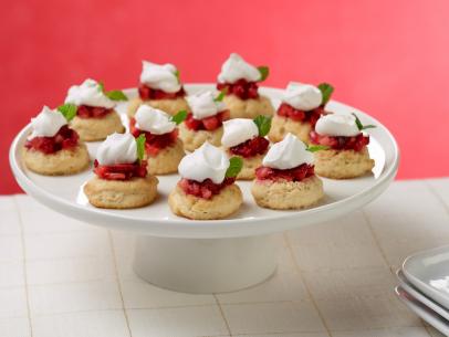 Food Network Kitchen’s Tiny Strawberry Shortcakes from Teeny, Tiny Desserts for KIDS CAN BAKE/KIDS CAN MAKE/EASTER, as seen on Food Network.
