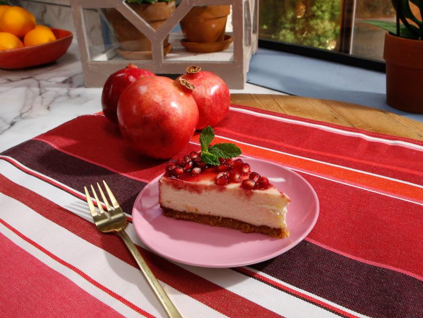 Cheesecake With Pomegranate Sauce Recipe Marcela Valladolid Food Network