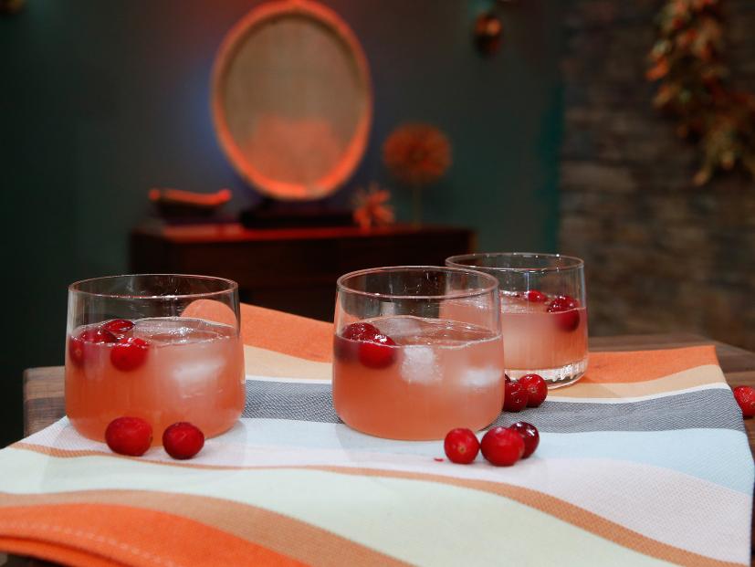 Geoffrey Zakarian's Cranberry Lemonade Punch is seen on the set of Food Network's The Kitchen, Season 8.