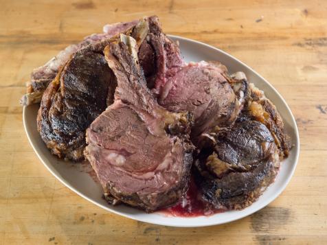 Prime Rib with Red Wine-Thyme Butter Sauce