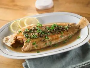 Geoffrey Zacharian's Dover Sole Meuniere as seen on Food Network’s Bobby Flay’s Barbecue Addiction, Christmas at Bobby’s Special